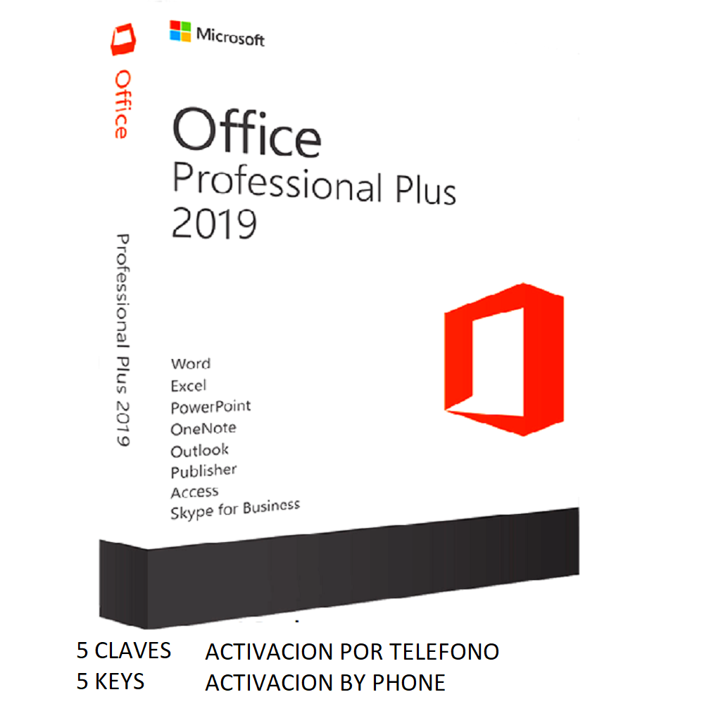 Office Pro Plus 2019 5 Schlüssel